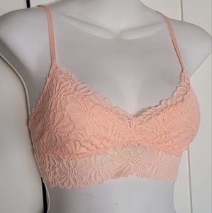 NWT Wet Seal Bralette Peach Lacy Size S
